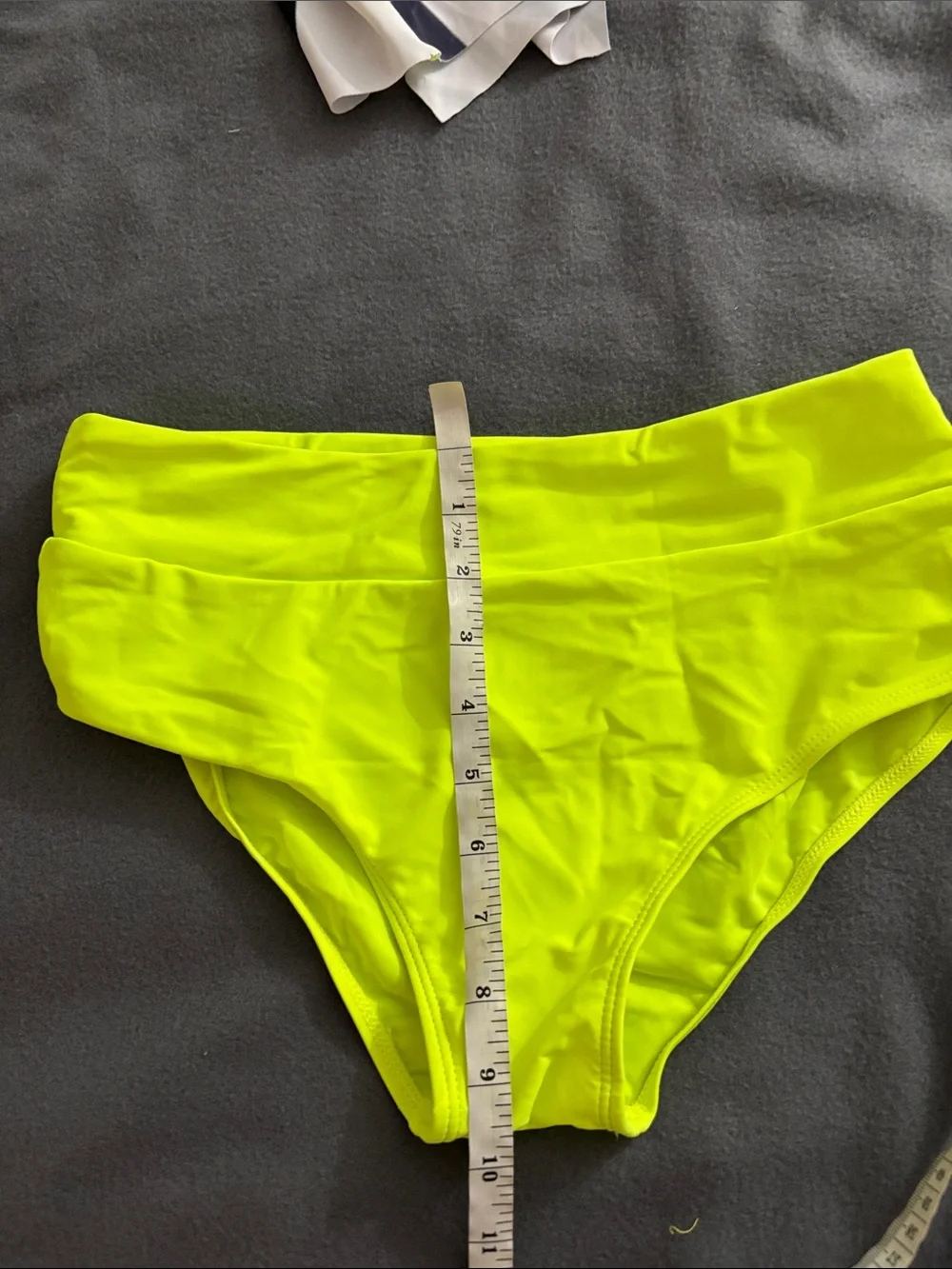Neon Yellow Tropical Tankini Swim Dress Set Size Small